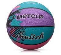 meteor Pallone Basket Palla da Basketball - Dimensione Bambini Giovani per Allenamento e Divertimento - Gonfiabili Pallacanestro Mini con Superficie Antiscivolo