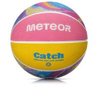 meteor Pallone Basket Palla da Basketball - Dimensione Bambini Giovani per Allenamento e Divertimento - Gonfiabili Pallacanestro Mini con Superficie Antiscivolo