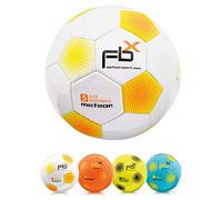 meteor Pallone da Calcio Cucito per Bambini Adolescenti e Adulti 5 4 3 1 Dimensioni e 4 Colori Perfetto per Allenamento, Giochi Ricreativi (#5, Bianco)