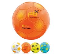 meteor Pallone da Calcio Cucito per Bambini Adolescenti e Adulti 5 4 3 1 Dimensioni e 4 Colori Perfetto per Allenamento, Giochi Ricreativi (#5, Arancia)