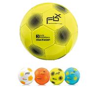 meteor Pallone da Calcio Cucito per Bambini Adolescenti e Adulti 5 4 3 1 Dimensioni e 4 Colori Perfetto per Allenamento, Giochi Ricreativi (#3, Giallo)