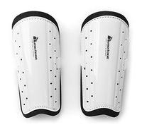 meteor Parastinchi da Calcio Perfetto per Allenamento e Partite per Bambini di Adolescenti e Adulti dalla plastica - Ultraleggera equipaggiamento de Football per Ragazzi Ragazze 1 Paio (XS, Bianco)