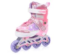 meteor Pattini 4 in 1 Regolabili - per Bambini - Multifunzionali Tri-Skate Roller Inline per Principianti - Regolazione a 4 Misure - Stabili e Confortevoli