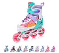 meteor Pattini in Linea Bambini Gioventù Dimensione Regolabile Rollerblades Cuscinetti ABEC-7 Ruote PU