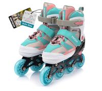 meteor Pattini in Linea Bambini Gioventù Dimensione Regolabile Rollerblades Cuscinetti ABEC-7 Ruote PU