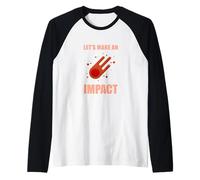 Meteor Shower Facciamo Un Design scientifico di Impatto Maglia con Maniche Raglan