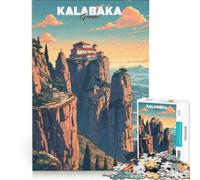 Meteora Monasteries Greece Puzzle da 1000 pezzi per adulti | 38x52cm Lista dei desideri per una sfida difficile con Babbo Natale ideale come regalo