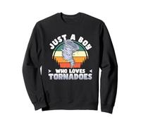 Meteorologia Amante meteorologia Solo Un Ragazzo Che AMA Il Tornado Felpa