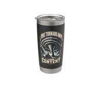 Meteorologo Storm Chaser One Tornado Away From Content Bicchiere termico in acciaio inox doppia parete