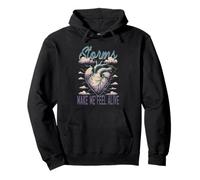 Meteorologo Storm Chaser Storms Make Me Feel Alive Felpa con Cappuccio