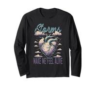Meteorologo Storm Chaser Storms Make Me Feel Alive Maglia a Manica
