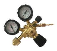 Meter - Riduttore di gas di, valvola di regolazione, strumento di alta precisione | Regolatore a doppio metro di facile lettura per saldatura con uscita stabile per applicazioni MIG, TIG in