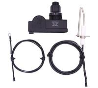 METER STAR Kit di accensione per braciere, kit di accensione a pulsante per braciere a gas, include 2 prese di accensione e cavi di accensione e filo di messa a terra