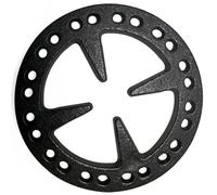 METER STAR Riduttore ad anello a gas in ghisa da 12,7 cm - Supporto piatto per caffettiera turca, caffettiera e moka su fornelli a gas