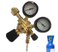 Meter, Welding Tool, Welding Pressure Regulator, Carbon Dioxide Pressure Reducer, Easy-To-Read Doppio Scale, Precise Stabilized Control for Welding, Professional Welder Tool