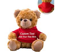 MeterBear Orsacchiotto Peluche Personalizzato con Foto e Testo, Orsetto di Peluche Teddy Bear Regali Personalizzati per lui Natale Regali Compleanno San Valentino Gifts Anniversario (20cm)