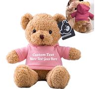MeterBear Orso di Peluche Personalizzato con Nome Foto Personalizzato Teddy Bear, Orsacchiotto Peluche come Regalo Personalizzati per Donne Uomini a San Valentino, Regali Anniversario (40cm)