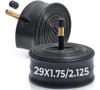 MetersGod 2 pezzi, Premium 29 x 1.75/1.90/1.95/2.0/2.10/2.125 camere d'aria per bici, compatibili con pneumatici da 29 x 1,75 a 2,125, con valvola Schrader da 48 mm, gomma butilica, utilizzati per