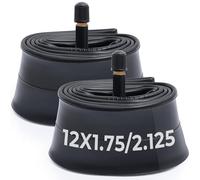MetersGod 2 tubi flessibili per bicicletta, 12 pollici, 12 x 1,75/1,95/2.0/2.10/2.125 con valvola Valve Schrader AV32 mm, tubo flessibile 47/57-203, compatibili con biciclette per bambini, bici da