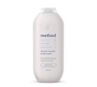Method Bagnoschiuma, Simply Nourish, gel doccia, profumo di cocco, latte di riso e burro di karitè, confezione da 1, 532 ml