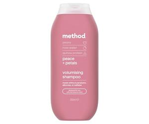 Method Shampoo volumizzante, Peace and Petals, Peony, Rose Water & Quinoa Protein Scent, senza solfati, 350 ml