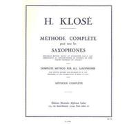 METHODE DE SAXOPHONE COMPLETE (FRANCAIS-ANGLAIS)