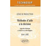 Méthodes d'aide à la décision - Génie de production - Niveau B