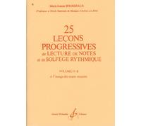 Méthodes et pédagogie BILLAUDOT BOURDEAUX MARIE-JEANNE - 25 LEÇONS PROGRESSIVES VOL.4B Formation musicale - solfège