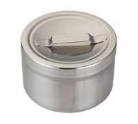 MetieFasia Barattolo per Unguento Medico in Acciaio Inossidabile, Barattolo per Farmacia, Dispenser per Batuffoli di Cotone