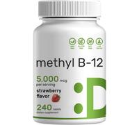 Metile B-12 Vitamine 5000 Mcg ,240 Masticabile Pillole Energia Support &