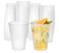 Metionga Set di 50 bicchieri riutilizzabili per feste, 0,3 l/10 oz, in polipropilene infrangibile, per bevande, feste