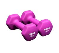 METIS - Coppia di manubri esagonali in Neoprene, Varie opzioni di misurazione (0,5 kg -10 kg) Peso per Uso Domestico, 3 kg