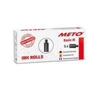 Meto 9505908 22 x 16 mm Ink Rolls for Arrow Hand Labeler - Black (Pack of 5)