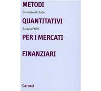 Metodi quantitativi per i mercati finanziari