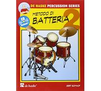 Metodo di Batteria Vol. 2 De Haske con CD Audio | Raccolta Brani Musicali Spartiti Drums Percussioni | Corso Play Along Ritmo Tecnica Coordinazione Studenti Principianti | Libro Scuola Musica Italia