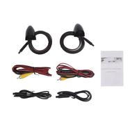 metodo di telecamere per retromarcia per veicoli PolyGen con tecnologia AHD e risoluzione HD 720P con vista a 85 gradi per veicoli con metodo PAL Telecamera per retromarcia AHD (Nera)