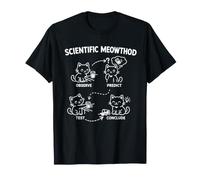 Metodo scientifico Divertente Scienza Gatto Scienziato Gambo Kitty Maglietta