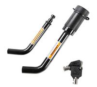 METOWARE Trailer Hitch Receiver Lock, 1/2" e 5/8" Dual Bent Pins for Class I-IV Hitches, Anti-Theft Hitch Lock for 2-1/2" & 3-1/2", Fits Towing Trailer Truck Car Boat RV (1 Pack)