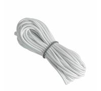 metri 1 mm/1,5 mm/2 mm/3,0 mm/4,0 mm/5 mm elastico rotondo corda elastica elastico accessori per cucito fai da te-bianco-diametro 5 mm