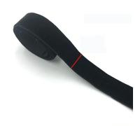 metri 20mm30mm38mm50mmnastro di velluto elastico elasticizzato nero nastro in velluto a faccia singola per fascia per capelli accessori da cucito-15mm-5metri -