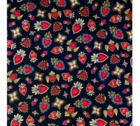 Metri Sacro Cuore Tatuaggio Indiano Senza Tempo Tessuto 100% Cotone