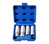 Metric 6mm-12mm Square Drive Tools - 4 Piece Bolt Extractor Socket Set | Stripped Screw Extractor Set for Engine Car Repair Machinery Workshop