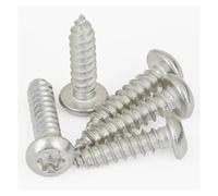 metric bolt kit, 10-100 pezzi M2 .6 M3 M4 M5 M6 Viti autofilettanti a testa tonda Torx a sei lobi Vite for legno in acciaio inossidabile 304,for diy(M3x12(50pcs))