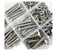 metric bolt kit, 448 pezzi M5 M6 M8 combinazione di bulloni e viti, acciaio inossidabile metrico, set di dadi con rondelle piatte Spri,for diy