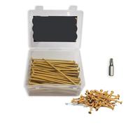 metric bolt kit, 80/100 pezzi # 10 viti autofilettanti for legno, adatte for fissare prodotti in legno o altri materiali a oggetti in legno.,for diy(10x3-1-2 100Pcs)