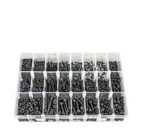 metric bolt kit, Assortimento di 1260 bulloni metrici M2 M3 M4, 21 misure da 4 mm a 30 mm, viti a testa esagonale zincate migliorate,for diy