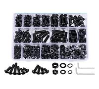 metric bolt kit, Kit combinato di dadi e bulloni metrici da 447 pezzi - Classificazione viti M6 M8, varie macchine, dadi, rondelle con chiave esagonale, 10,9,for diy