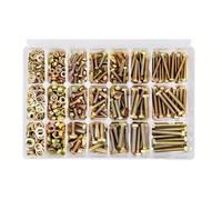 metric bolt kit, Kit di classificazione di bulloni e dadi M4, M5, M6, M8 e M10, 246/596/730/1650 pezzi, grado 8. Rondella for viti esagonali in lega di acciaio.,for diy(730PCS-M4M5M6)