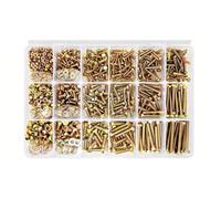 metric bolt kit, Kit di classificazione di bulloni e dadi M4, M5, M6, M8 e M10, 246/596/730/1650 pezzi, grado 8. Rondella for viti esagonali in lega di acciaio.,for diy(1650PCS-M4M5M6)