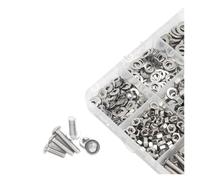 metric bolt kit, Set di 642 viti, dadi e rondelle in acciaio inox 304 multi-misura M3-M5, altamente antiruggine, perfetti for mobili/elettronica/fai da te,for diy